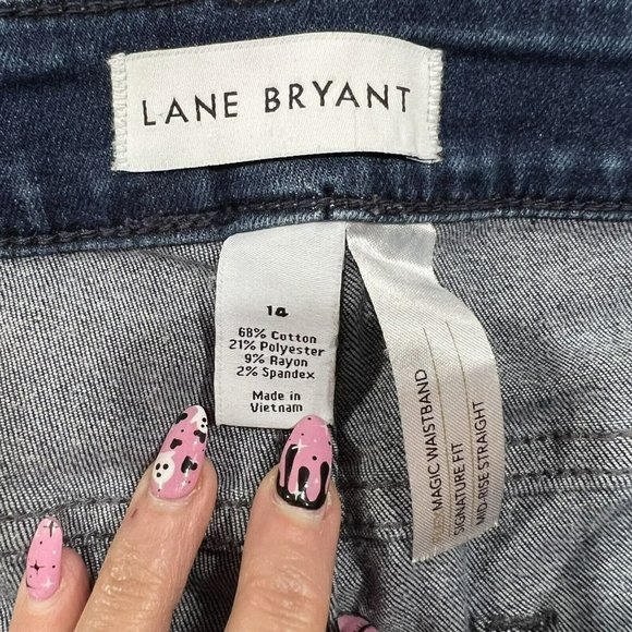 Lane Bryant Magic Waistband Signature Fit Mid-Rise Straight Leg Jeans Women’s 14 - Picture 7 of 9